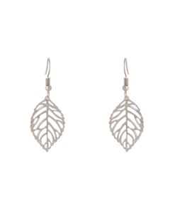 Single Leaf Filigree Earrings