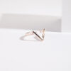 Rose Plain Arrow Ring