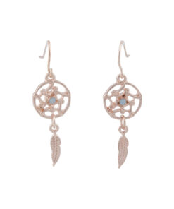 Rose Mini Dreamcatcher Earrings