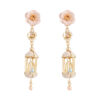& Pastel Flower Birdcage Earrings