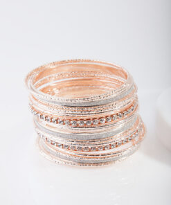 Rose Glitter Bangle 20-Pack