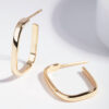 Square Open Hoop Earrings
