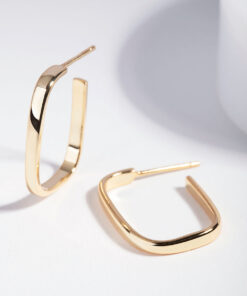 Square Open Hoop Earrings