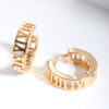 Roman Numeral Hoop Earrings