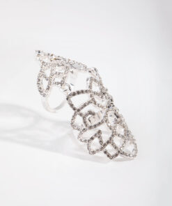 Crystal Hinge Statement Ring