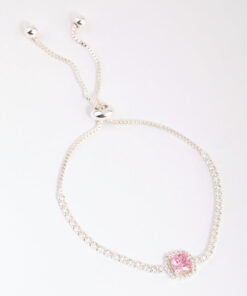Square Halo Toggle Bracelet