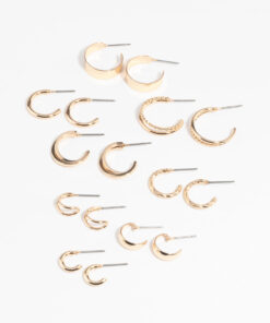 Simple Hoop Earring 8-Pack