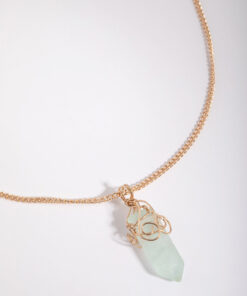 Green Fluorite Shard Necklace
