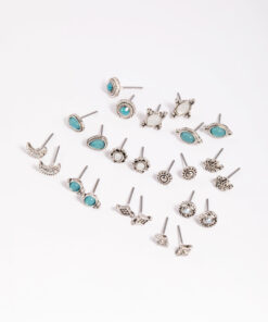 Antique Moon Stud Earring 12-Pack