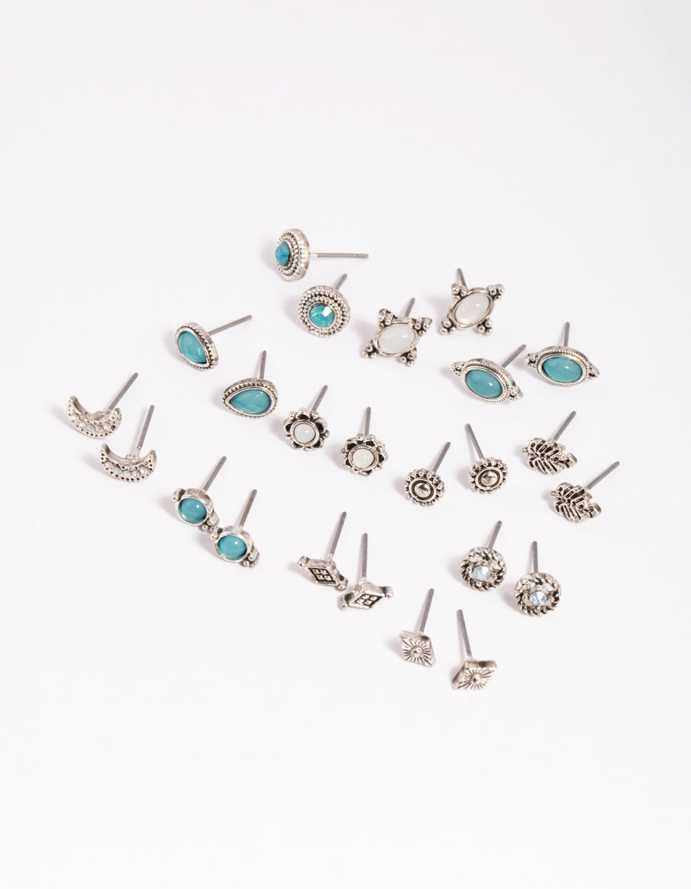 Antique Moon Stud Earring 12-Pack
