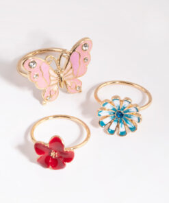 Butterfly & Flower Ring