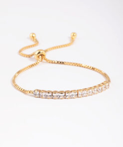Box Chain Toggle Tennis Bracelet