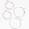 Twisted Hoop Earring Set