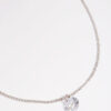 Rhodium Simple Necklace