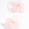 Pink Frosted Flower Drop Earrings
