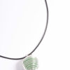 Green Spiral Cord Necklace