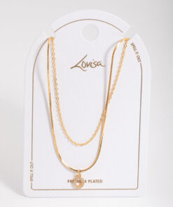 Letter O Layered Initial Necklace