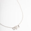 Rhodium Heart Necklace