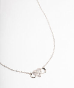 Rhodium Heart Necklace