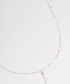 Flat Chain Stick Necklace