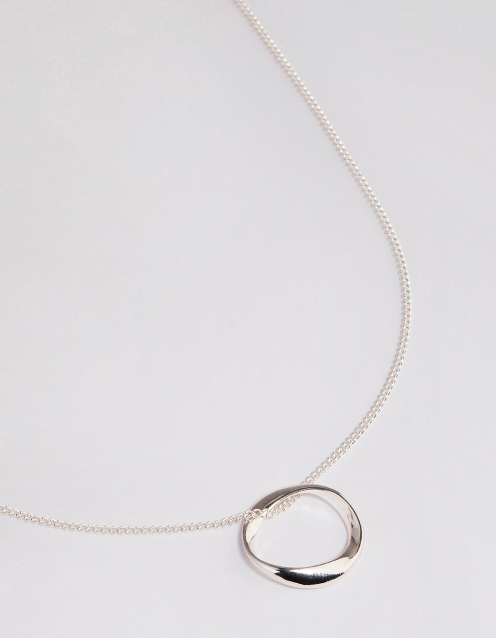 Twisted Circle Necklace
