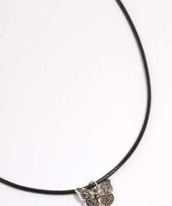 Antique Butterfly Cord Necklace