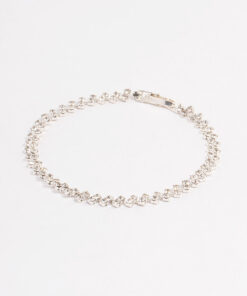 Double Dangle Petal Tennis Bracelet