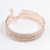 Rose Four Row Bangle Cuff