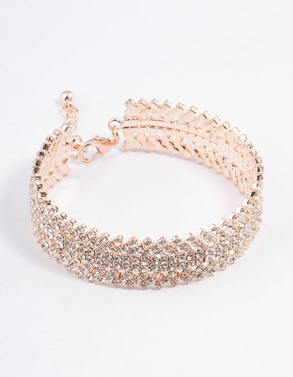Rose Four Row Bangle Cuff