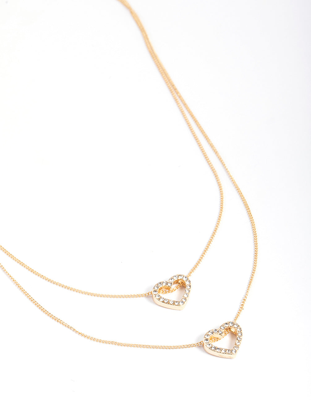 Double Open Heart Necklace