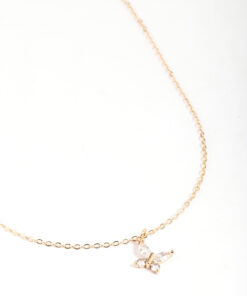 Asymmetrical Butterfly Necklace