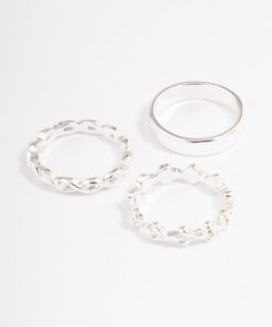 Plain & Twisted Ring Pack