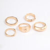 Mixed Shape Star Ring 5-Pack