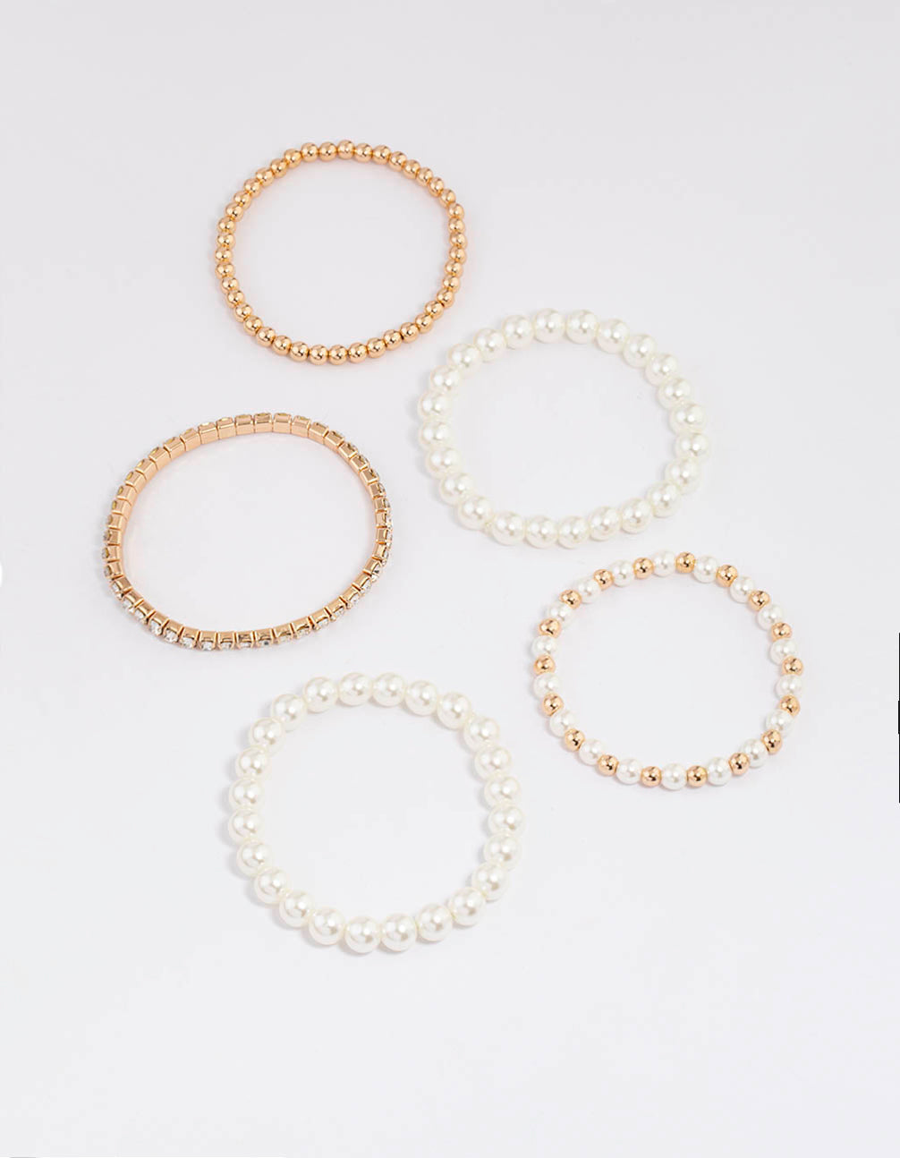 Mixed Pearl Stretch Bracelet Pack