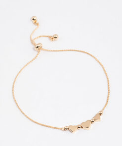 Triple Mini Heart Bracelet