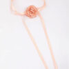 Blush Fabric Mini Ribbon Flower Choker