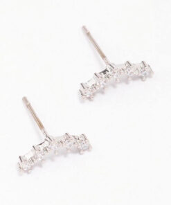 Surgical Steel  Crawler Stud Earrings