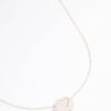 Rose Clear Quartz  Shard Cage Necklace