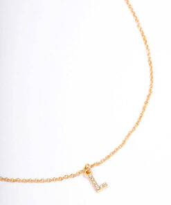 Letter L Initial Pendant Necklace