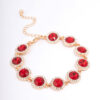 Red Round Adjustable Bracelet