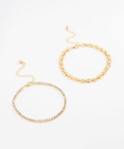 Link Chain & Tennis Bracelet Pack