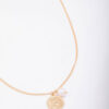 Chunky Coin & Pearl Necklace