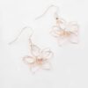 Rose Wire Flower Drop Earrings