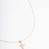 Rose Cross Short Necklace