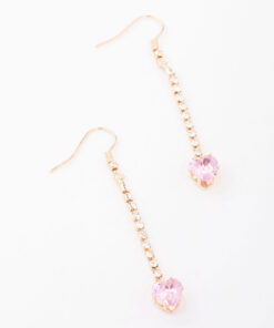 Pink Heart Earrings