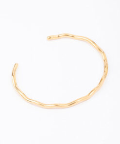 Stainless Steel Mini Wave Wrist Cuff