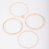 Wavy Bangle 4-Pack