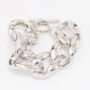Rhodium Chunky Short Chain Bracelet