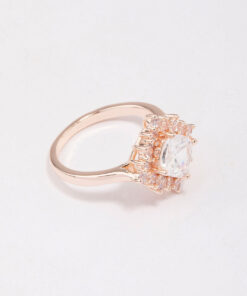 Rose  Framed Square Ring