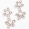 Double Flower Pearl Earrings